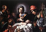 Bernardo Strozzi Canvas Paintings - Adoration of the Shepherds